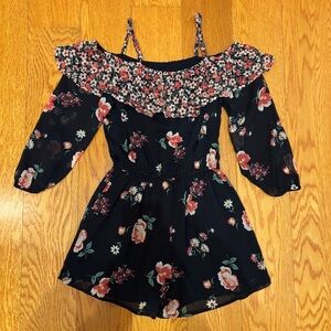 Abercrombie & Fitch Girls Floral Romper